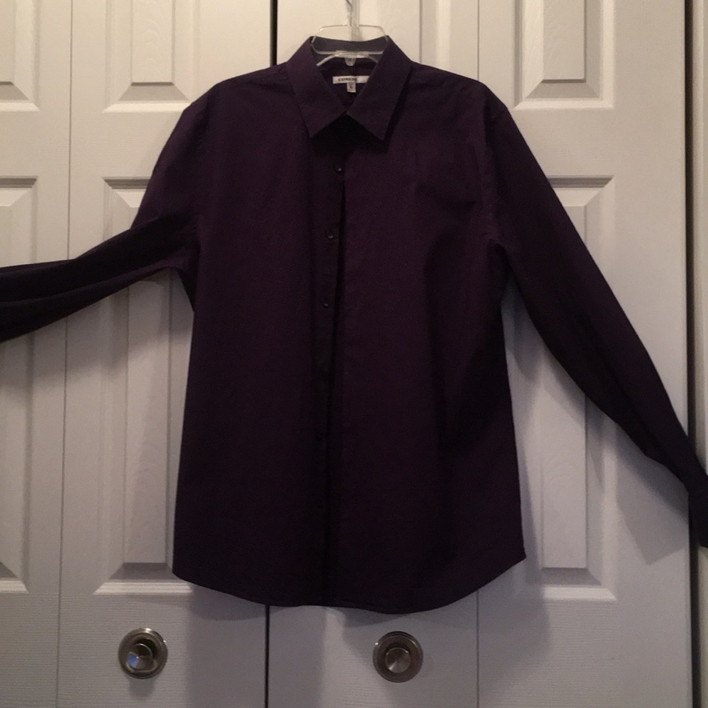 EXPRESS-PLUM 1MX DRESS SHIRT
